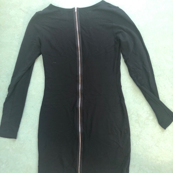 Theory soft slub jersey dress with zipper - Picture 3 of 3